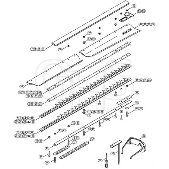 Genuine Stihl HS81 RC-E / O - Cutter Bar HS 86