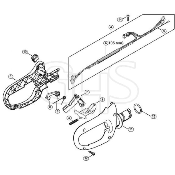 Genuine Stihl HS82 R / J - Control Handle HS 82