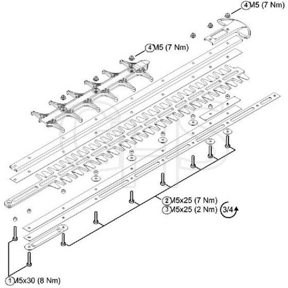 Genuine Stihl HS82 R / X - Tightening Torques