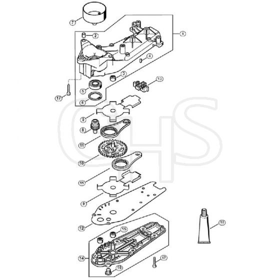 Genuine Stihl HS82 T / L - Gear Head HS 82 T, 87 T