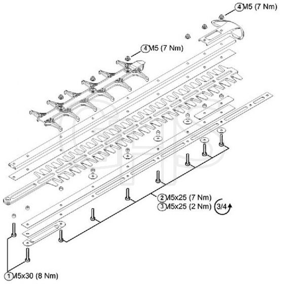 Genuine Stihl HS82 T / X - Tightening Torques