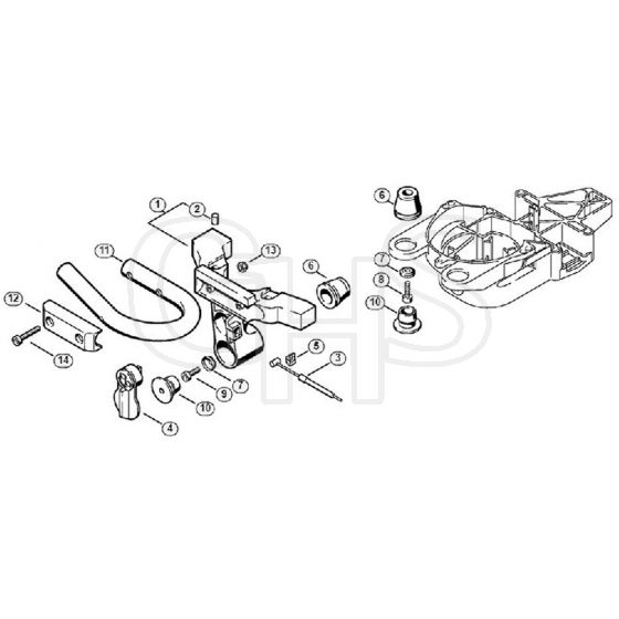 Genuine Stihl HS85 / K - AV Carrier HS 85