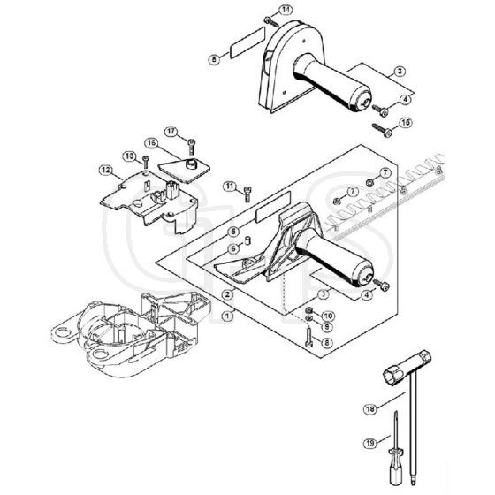 Genuine Stihl HS85 / N - Handle HS 85, Tools