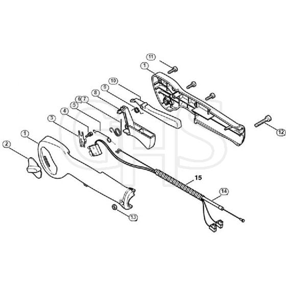 Genuine Stihl HS86 T / K - Control Handle HS 86