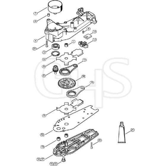 Genuine Stihl HS86 T / L - Gear Head HS 81 T, 86 T