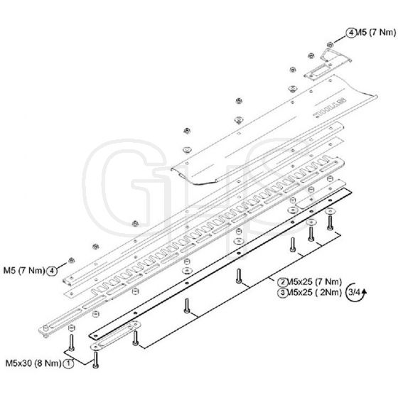 Genuine Stihl HS87 T / V - Tightening Torques