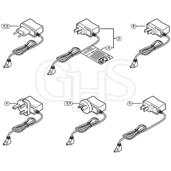 Genuine Stihl HSA45 / B - Charging cable