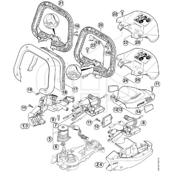 Genuine Stihl HSA94 T / C - Motor Housing, Electronic Module