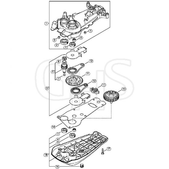 Genuine Stihl HSA94 T / D - Gear head HSA 94 T