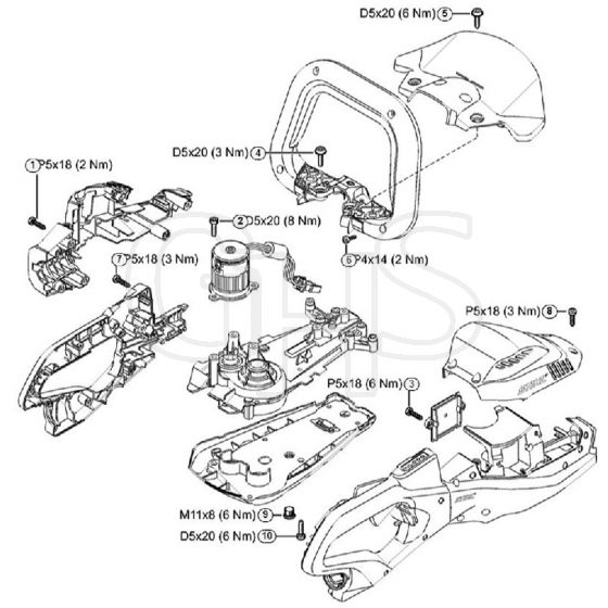 Genuine Stihl HSA94 T / M - Tightening torques