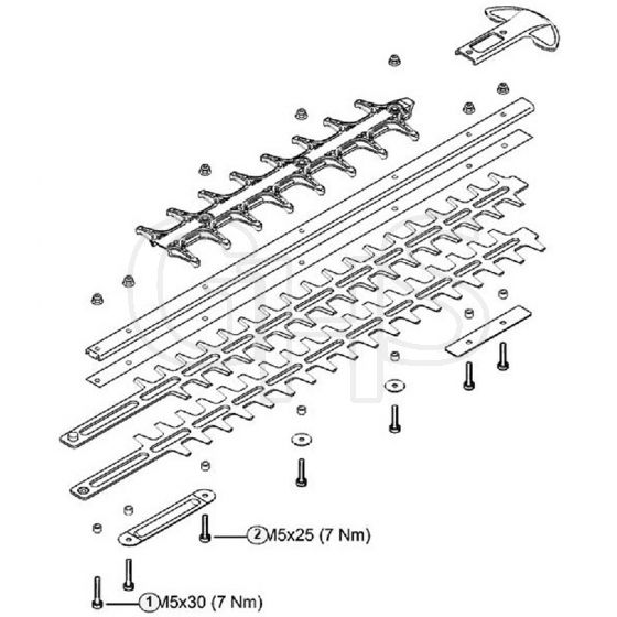 Genuine Stihl HSA94 T / N - Tightening torques