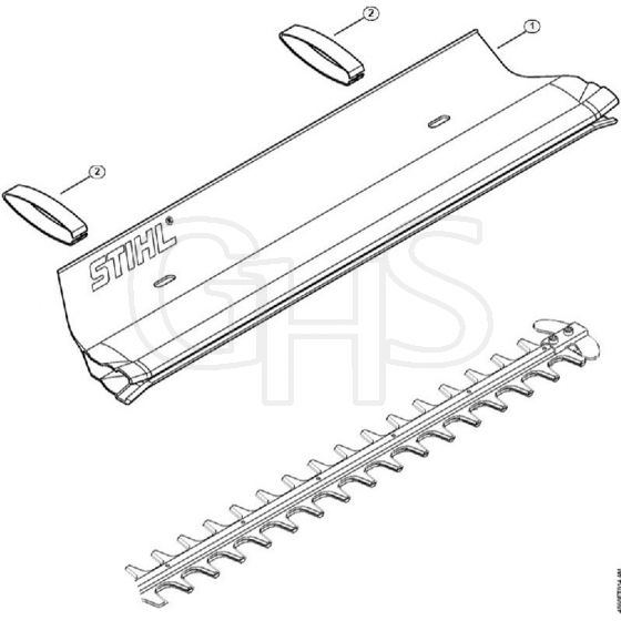 Genuine Stihl HSE51 / D - Catcher blade