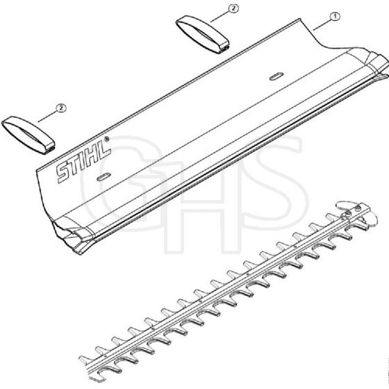 Genuine Stihl HSE52 / D - Catcher blade