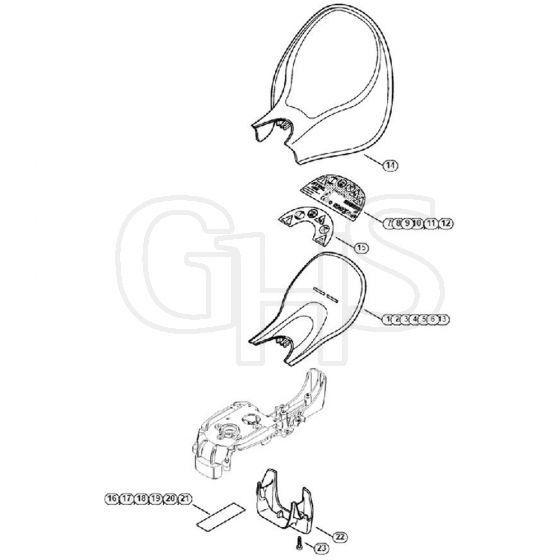 Genuine Stihl HSE71 / B - Hand Guard