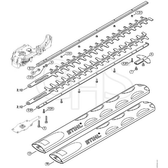 Genuine Stihl HSE71 / G - Cutter Bar HSE 71