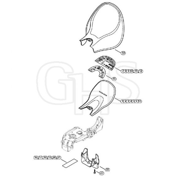 Genuine Stihl HSE81 / B - Hand Guard