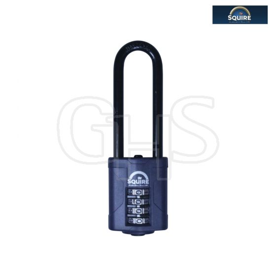 Henry Squire CP40/2.5 Combination Padlock 4-Wheel 40mm Extra Long Shackle 63mm - CP40/2.5