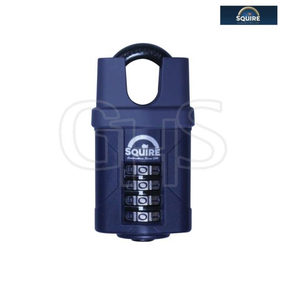 Henry Squire CP40CS Combination Padlock 4-Wheel Closed Shackle 40mm - CP40CS