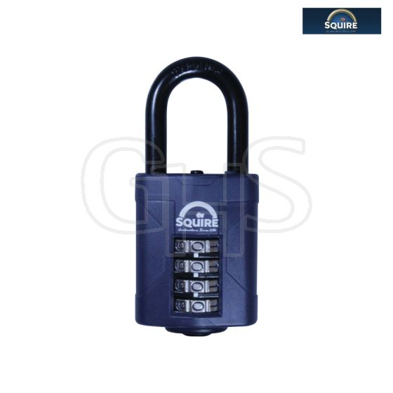 Henry Squire CP50/1.5 Combination Padlock 4-Wheel 50mm Long Shackle 38mm - CP50/1.5