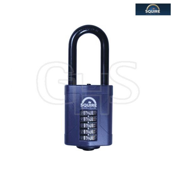 Henry Squire CP60/2.5 Combination Padlock 5-Wheel 60mm Extra Long Shackle 63mm - CP60/2.5