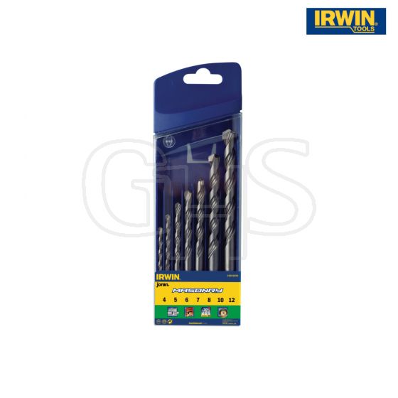 IRWIN Masonry Drill Bit Set 7 Piece 4-12mm - 10501893