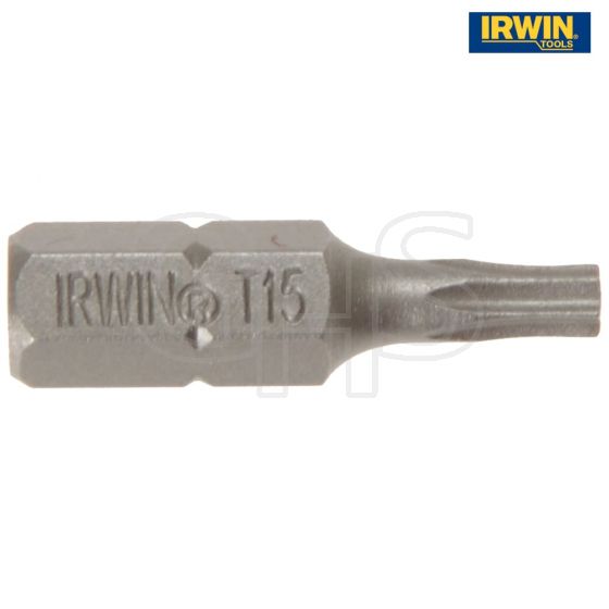 IRWIN Screwdriver Bits Torx T15 25mm Pack of 2 - 10504837