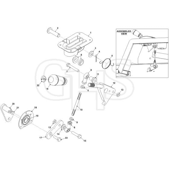 Countax Jcb D2050 - 11 Handbrake