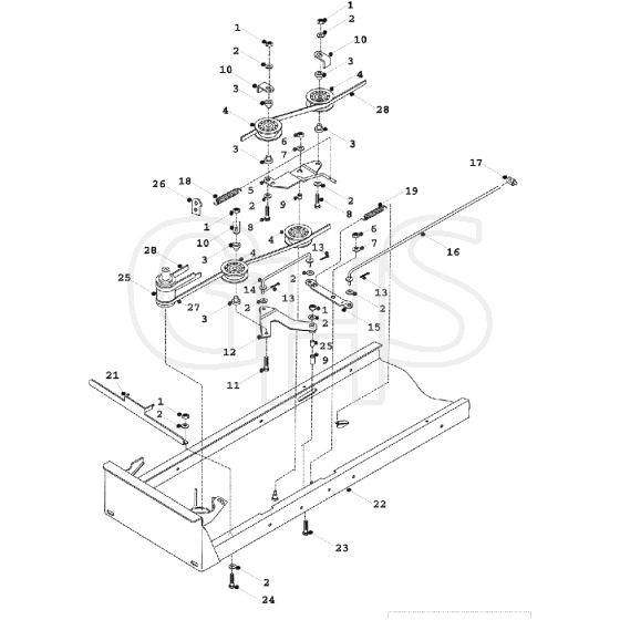 Countax K12.5 K15 - - 06 PTO And Transmission