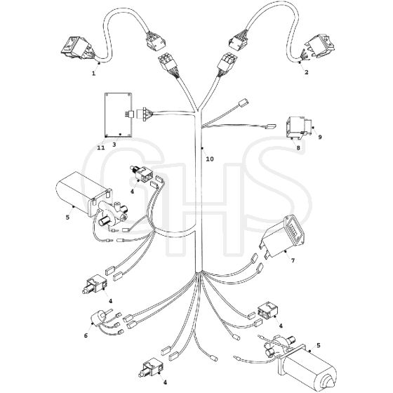 Countax K12.5 K15 - - 22 He Wiring Loom