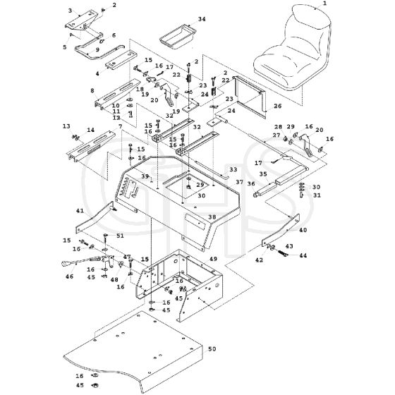 Countax K14 Twin - - 07 Rear Body And Seat