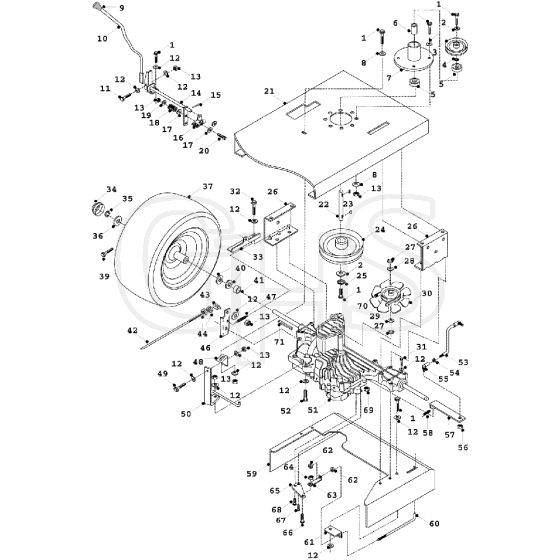 Countax K14 Twin - - 20 K55 Tuff Torq Transmission | GHS