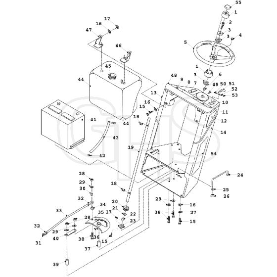 Countax K14 Twin - - 29 Steering Console