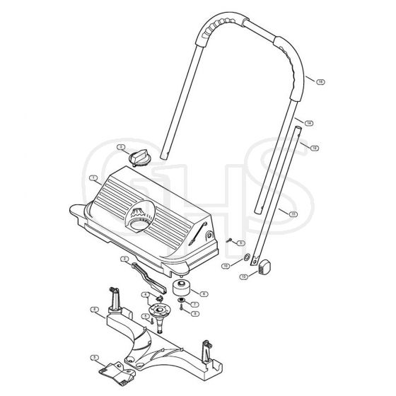 Genuine Stihl KG550 / A - Housing, Handlebar