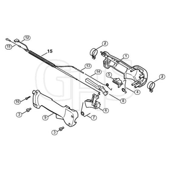 Genuine Stihl KW85 / M - Handle (24.2002)