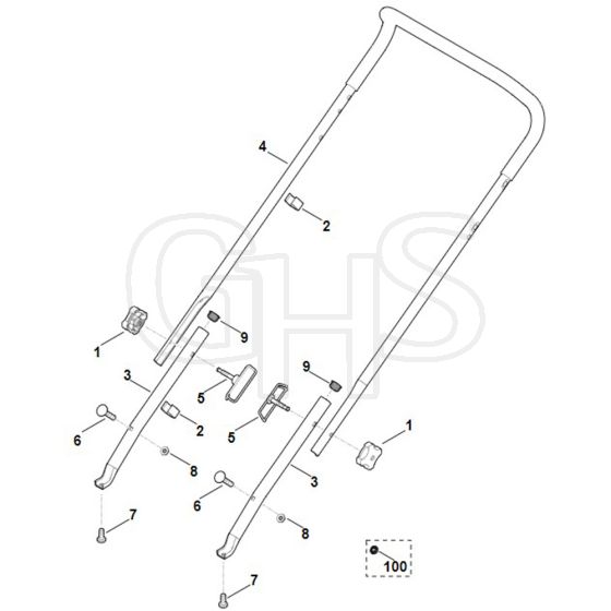 Viking LB540 - Handle - Parts Diagram