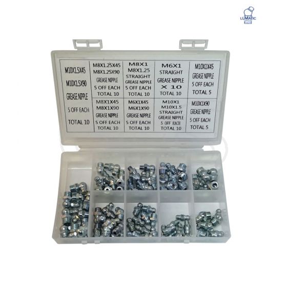 Lumatic Grease Nipple Selection Box Metric - 54-7014