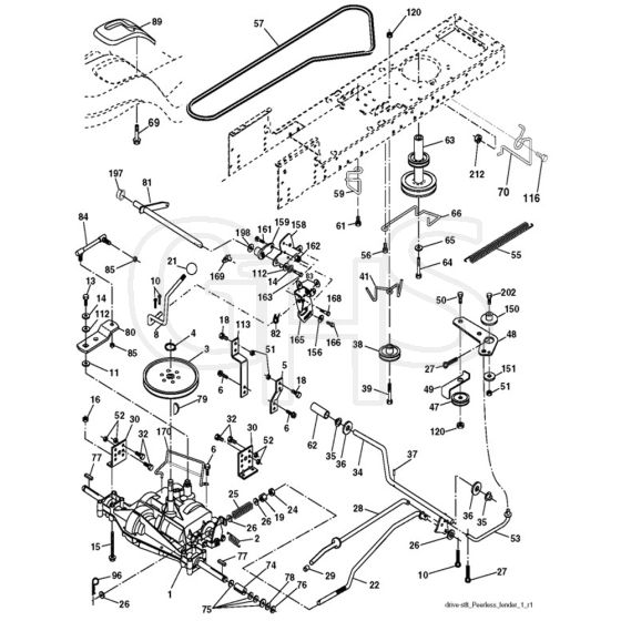 McCulloch M11597 - 96011023700 - 2008-06 - Drive Parts Diagram | GHS