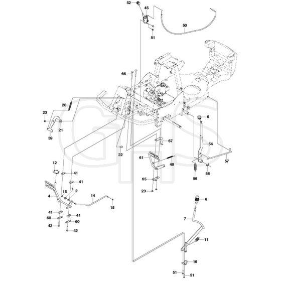 McCulloch M125-85FH - 967186901 - 2013-01 - Controls Parts Diagram