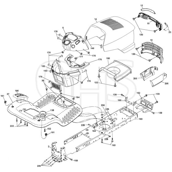 McCulloch M200117H - 96041006500 - 2008-01 - Chassis & Enclosures Parts Diagram