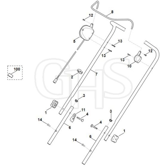 Viking MA339.0 - Handle - Parts Diagram