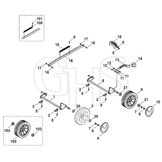 Viking MA400 - Chassis - Parts Diagram