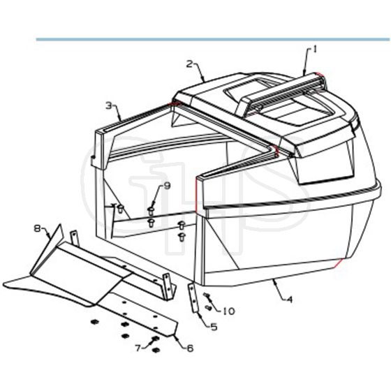 Masport Maxicatch - 983949 - Catcher Assembly Complete, Plastic