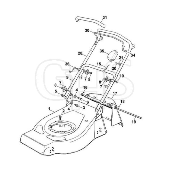 Viking MB140 - Handle - Parts Diagram