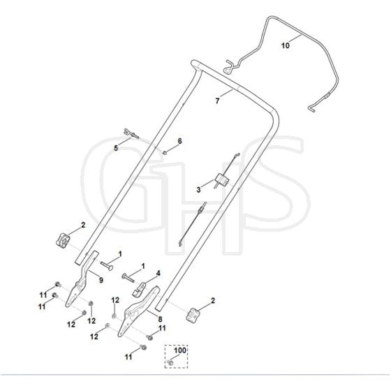 Viking MB248.1 - Handle - Parts Diagram