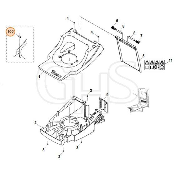 Viking MB450 X - Housing - Parts Diagram