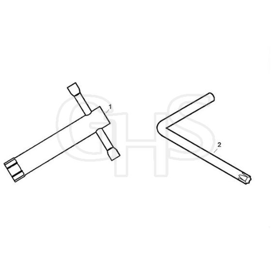 Viking MB450 X - Tools - Parts Diagram