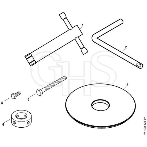 Viking MB455 BC - Tools - Parts Diagram