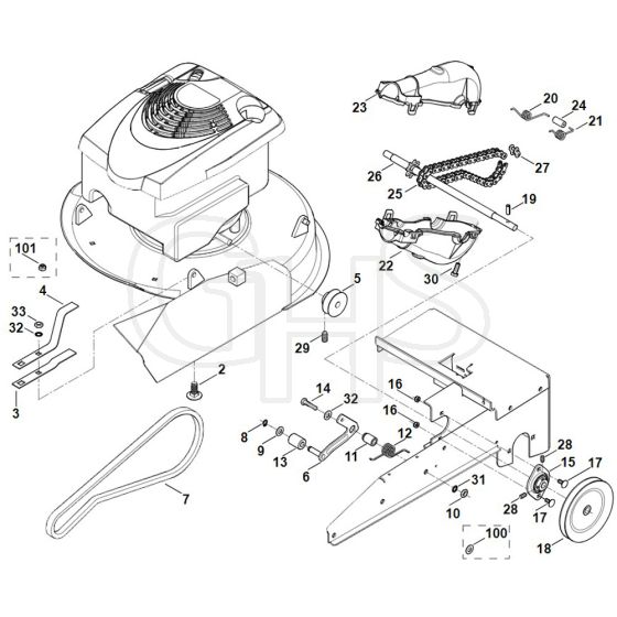 Viking MB6 RH - Drive - Parts Diagram