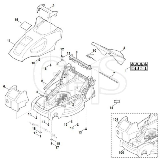 Viking ME235.0 - Housing - Parts Diagram