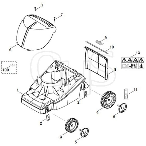 Viking ME360 - Housing - Chassis - Parts Diagram